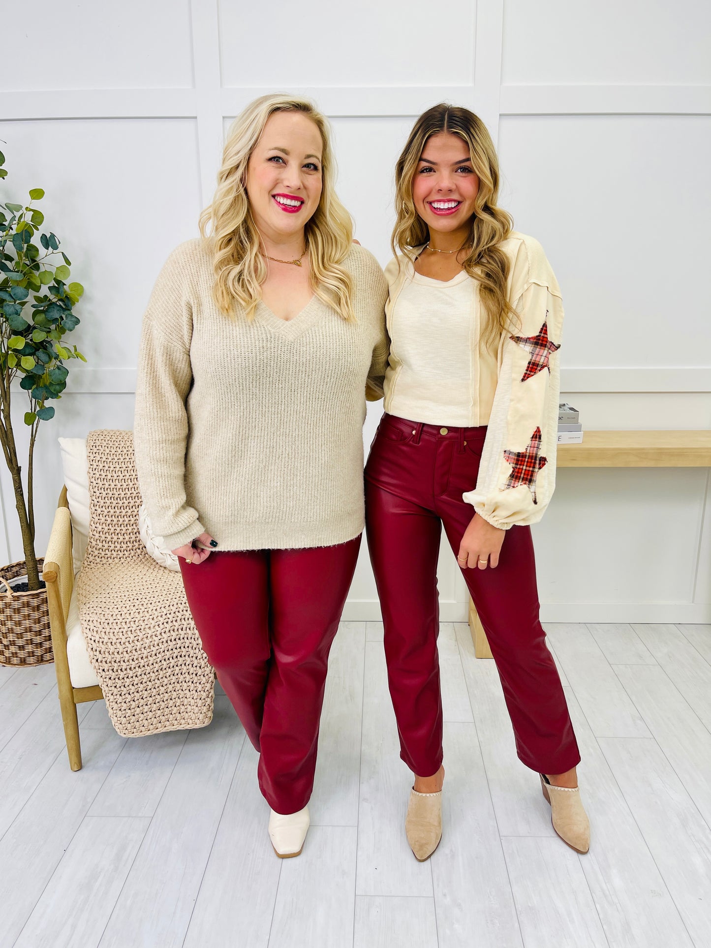 Judy Blue Flawless Finish Tummy Control Faux Leather Pants