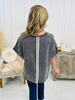 REG/CURVY Finding Peace And Love Top In Charcoal