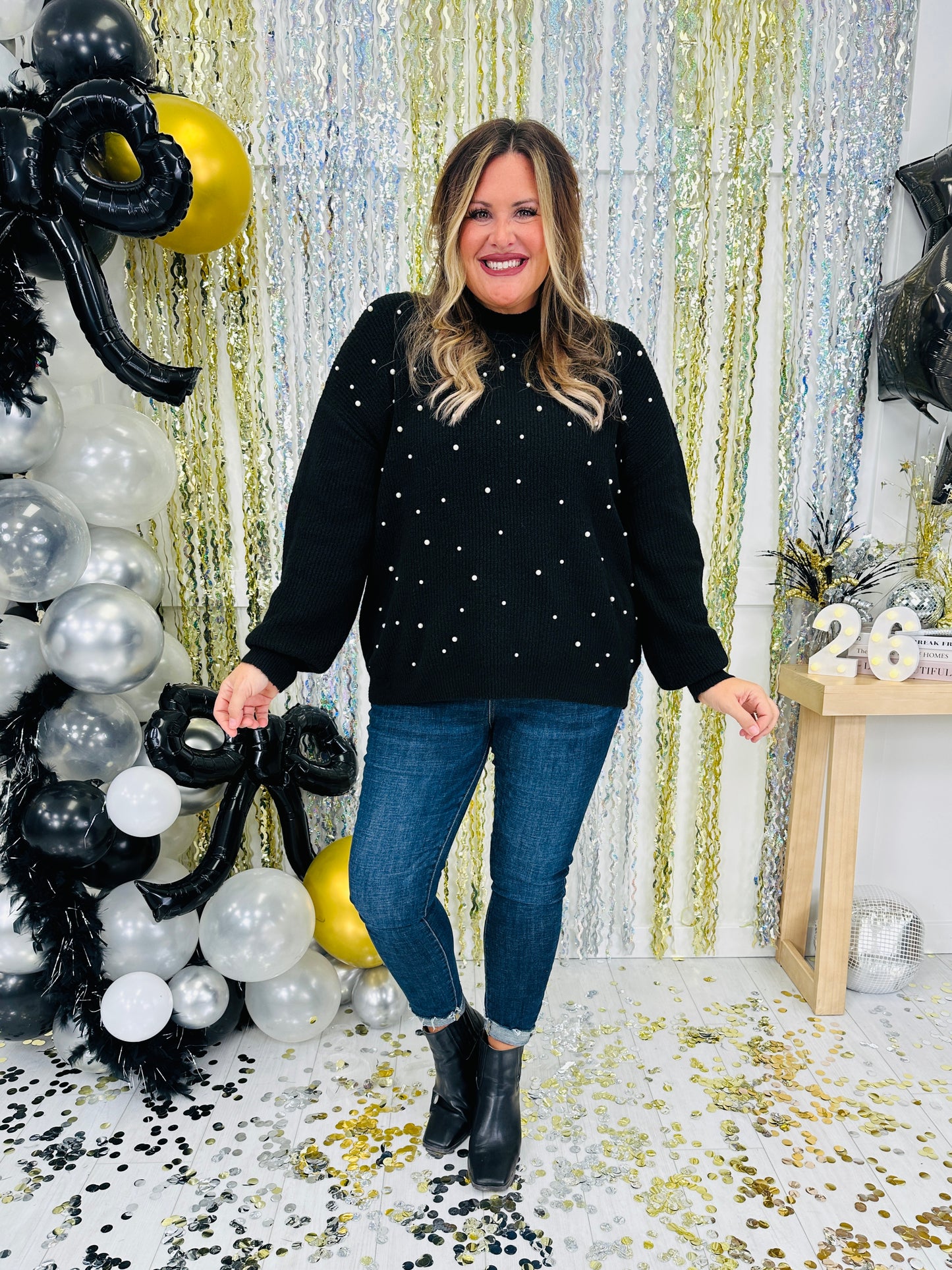 Perfect in Pearls Sweater In Multiple Colors