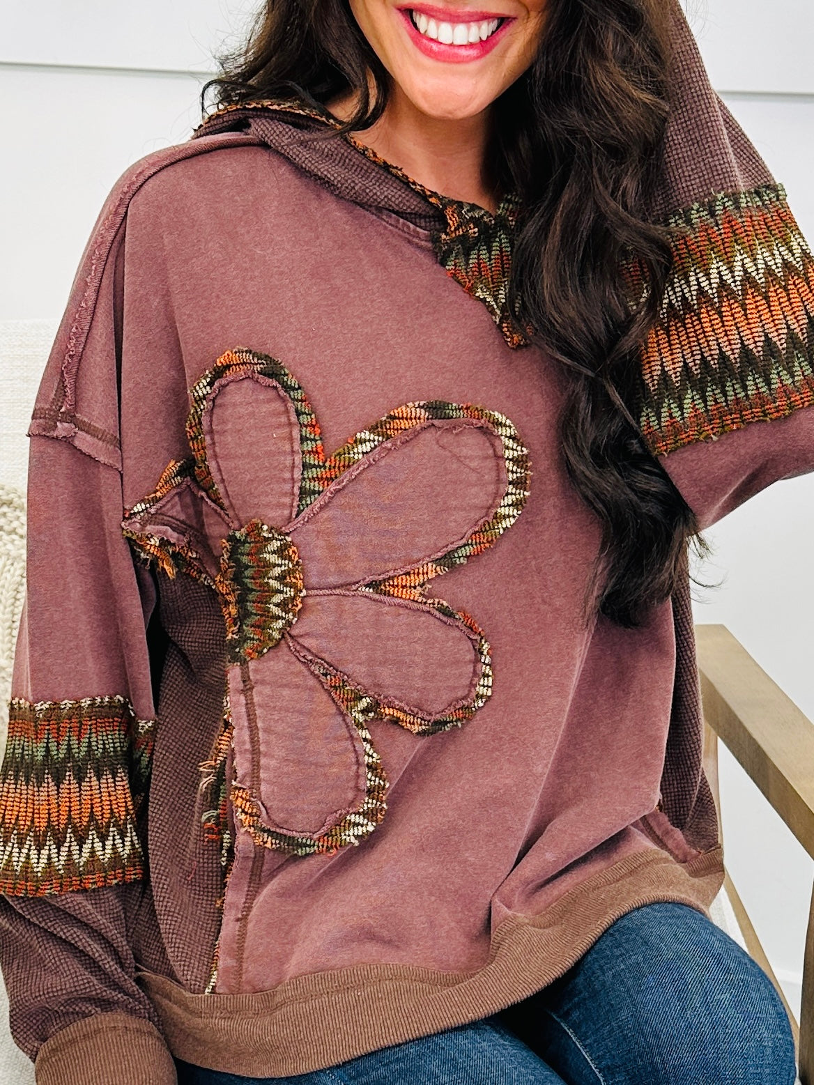 Highway To Somewhere Sweatshirt in Chocolate Brown