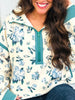 Wildflower Cottage Pullover In Ivory Floral