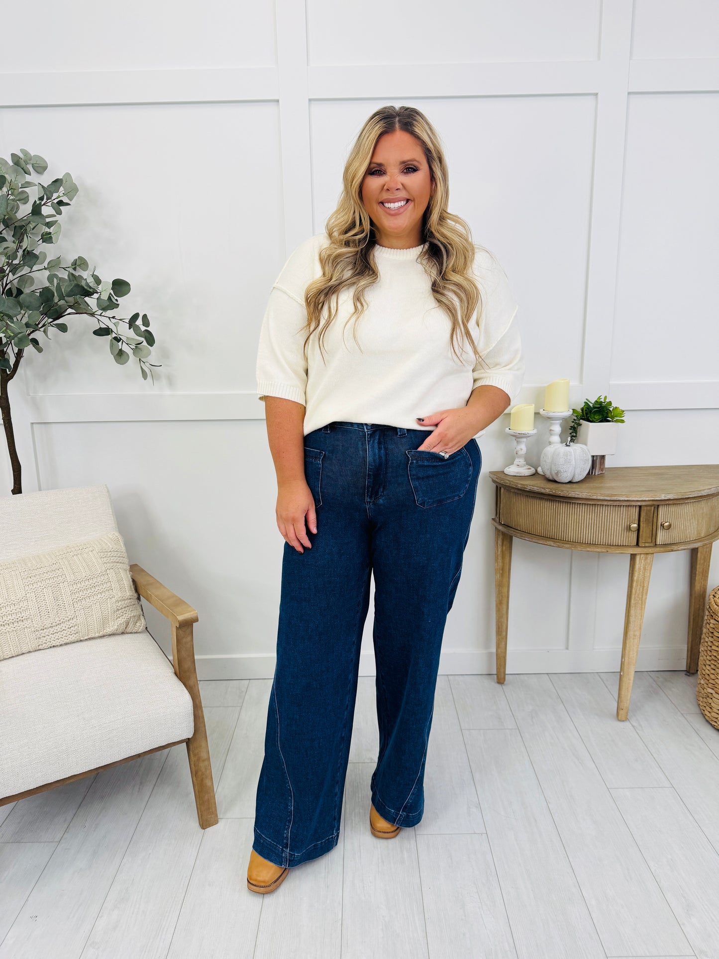 Judy Blue Effortless Elevation Retro Wide Leg Jeans