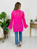 Electric Bloom Cardigan in Neon Pink