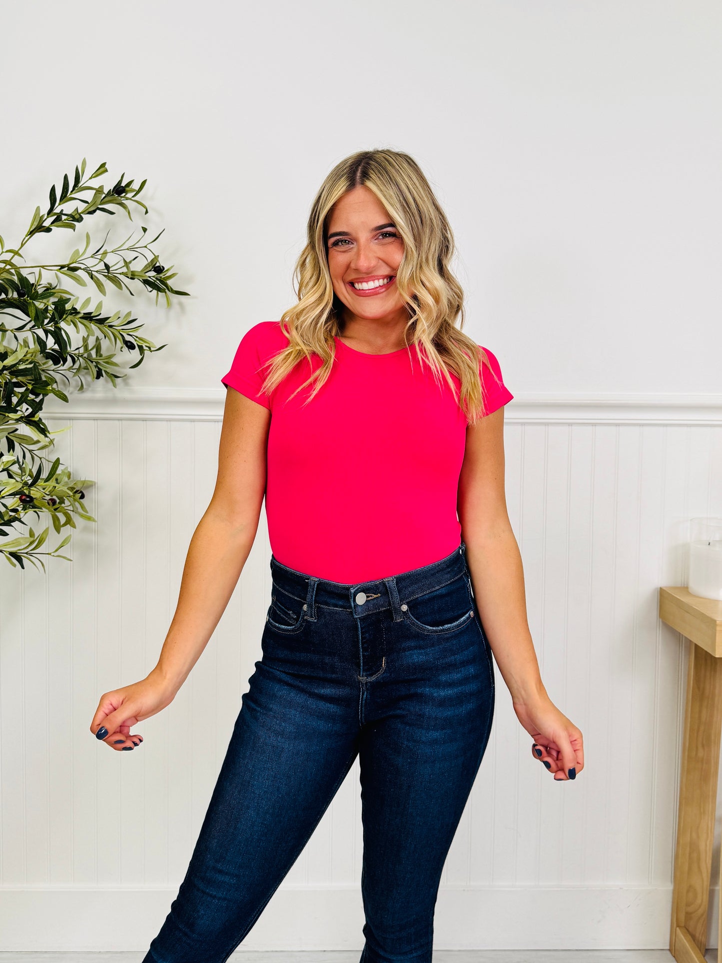 Simple But Stylish Short Sleeve Shapewear In Multiple Colors