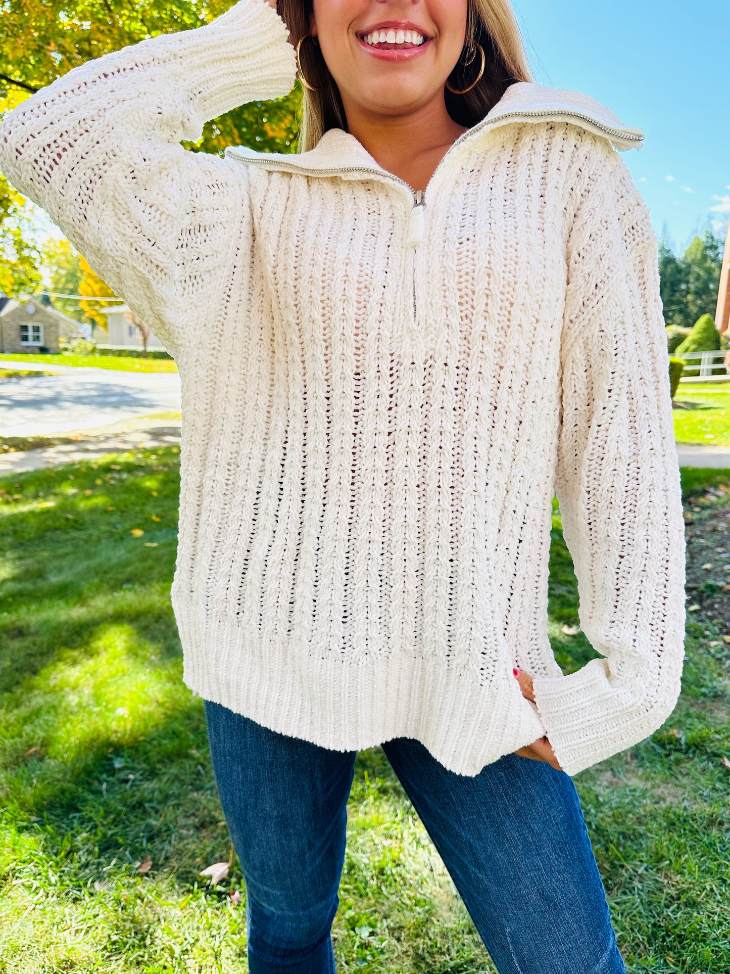 REG/CURVY Cozy Crush Chenille Zip Up Sweater- Multiple Colors!