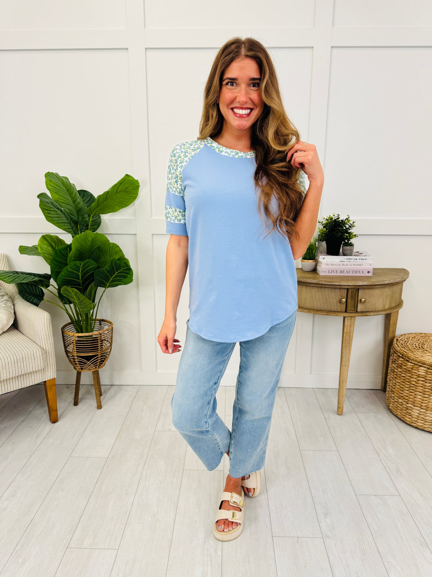 Spring Street Top In Blue
