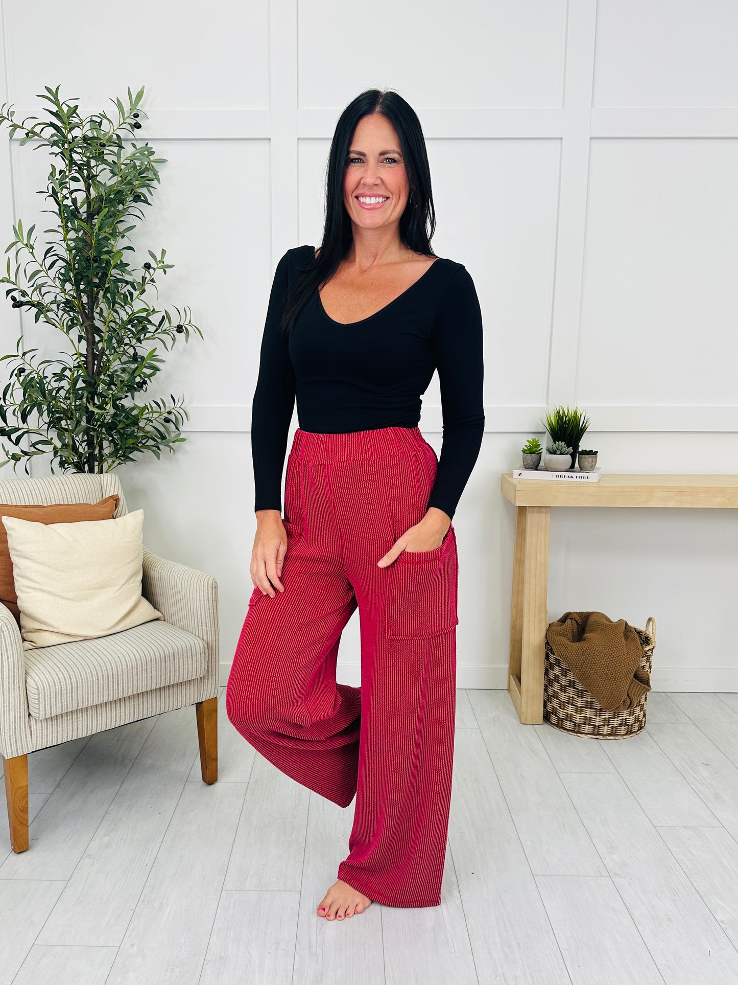 Textured Tranquility Bottoms- Multiple Colors!