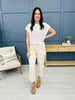 Judy Blue Cream of The Crop Cropped Wide Leg Jeans