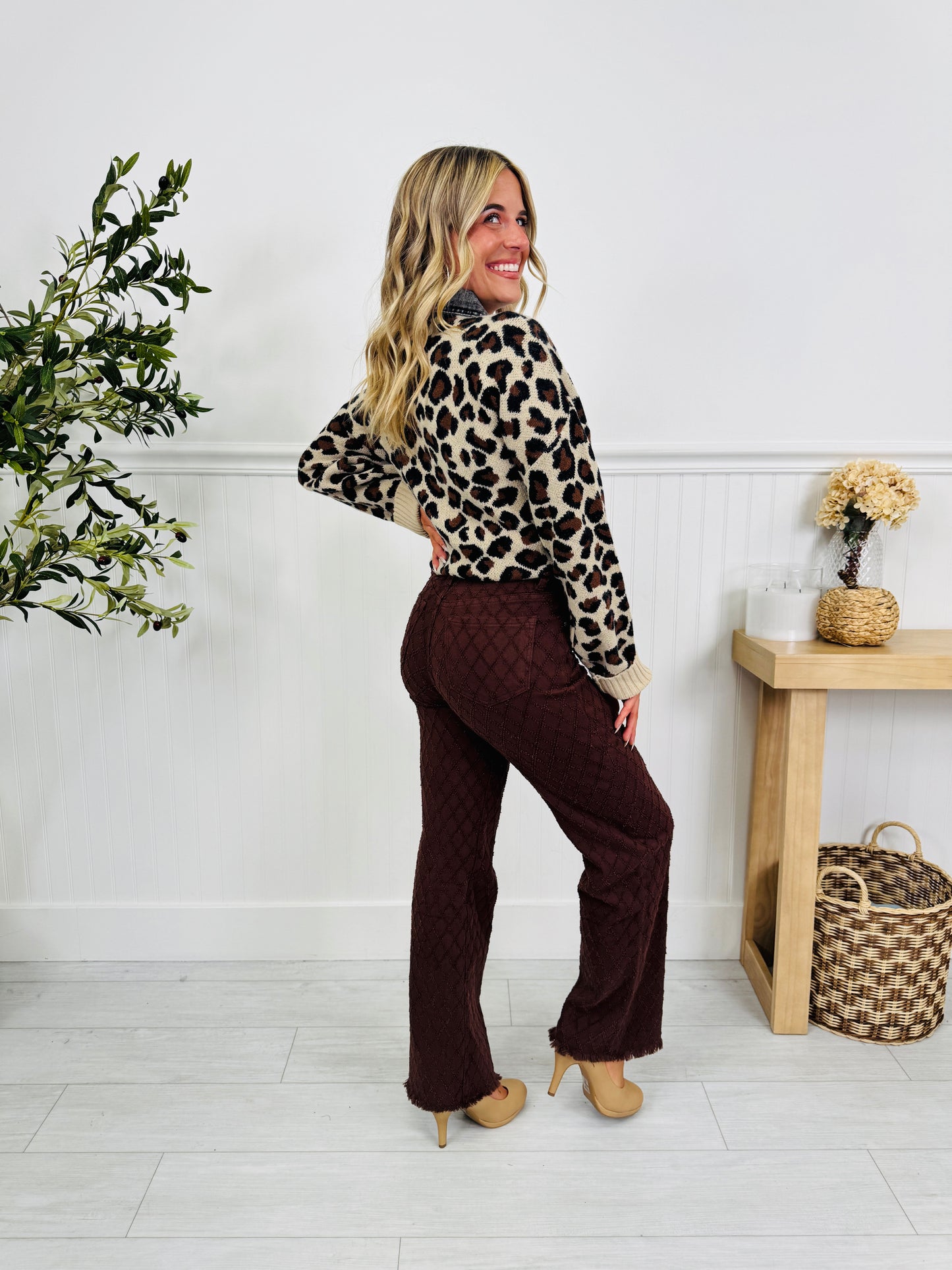 Chocolate Charm Tummy Control Straight Jeans