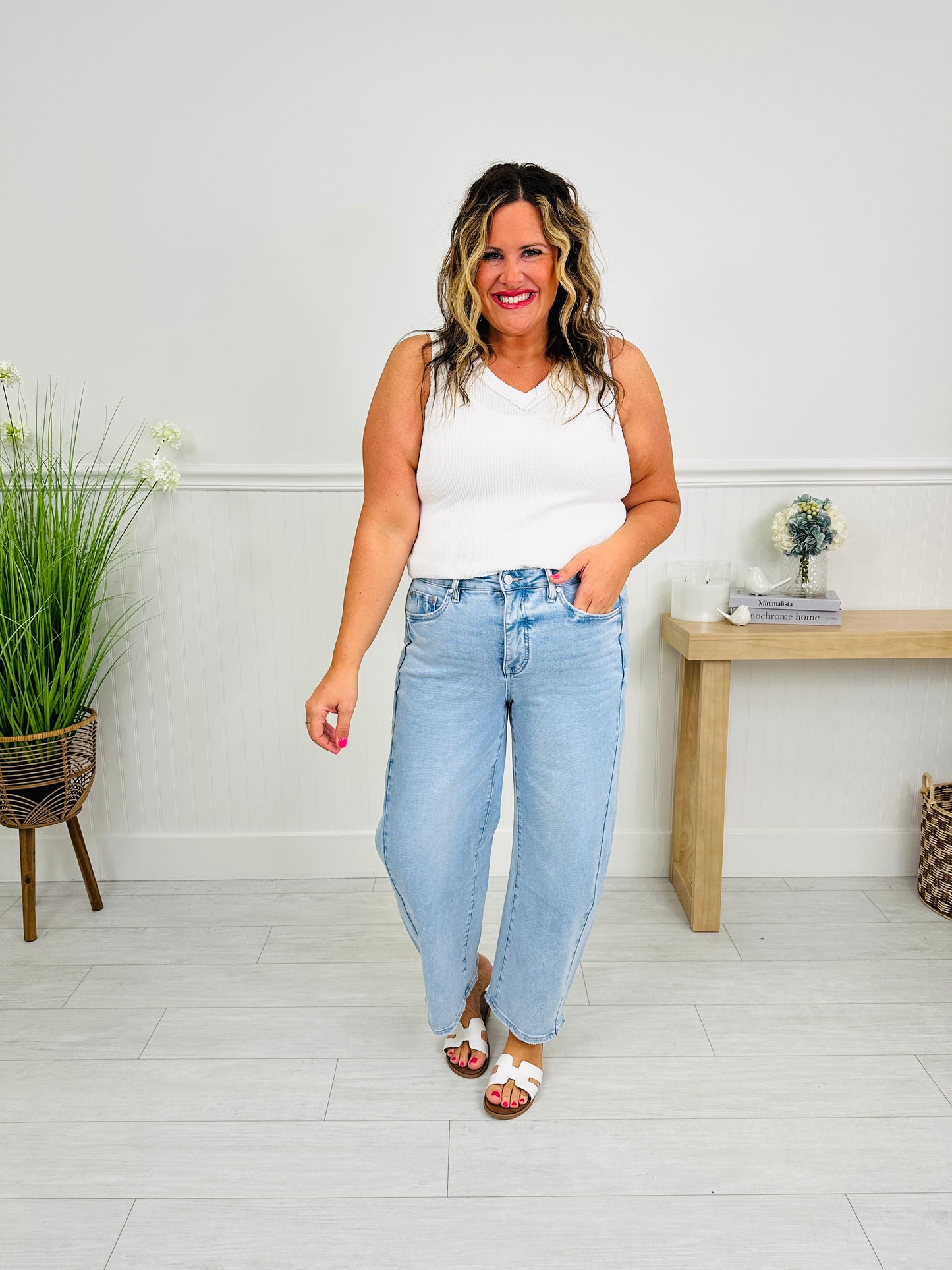 Be Bold Slim Barrel Tummy Control Jeans