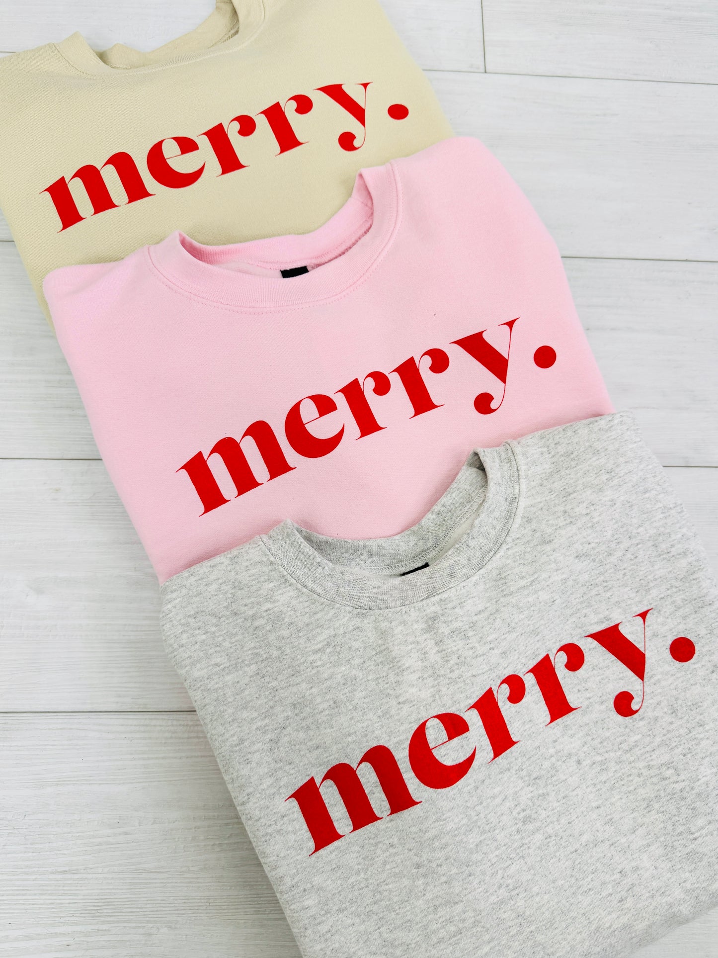 merry. Graphic Crewneck Sweatshirt-Multiple Colors!