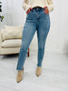 Judy Blue All Frayed Up Slim Fit Jeans in Reg/Curvy