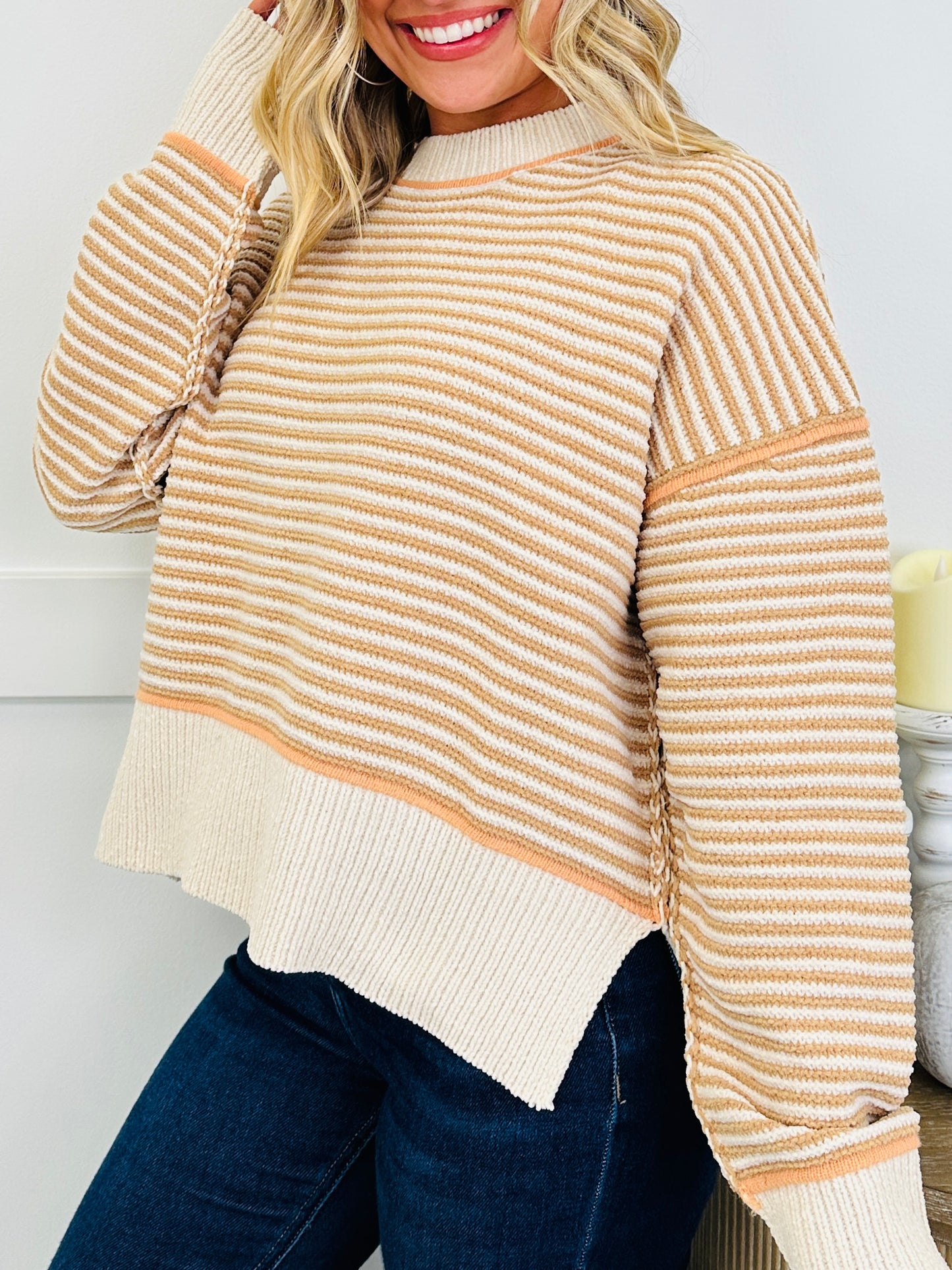 Espresso & Cream Sweater In Multiple Colors