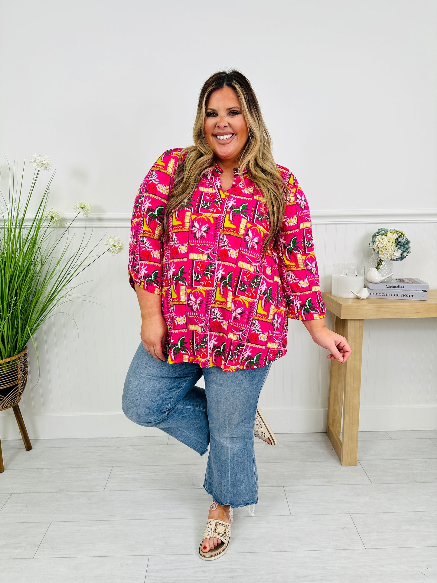 Sweet Like Spring Top in Miami Print