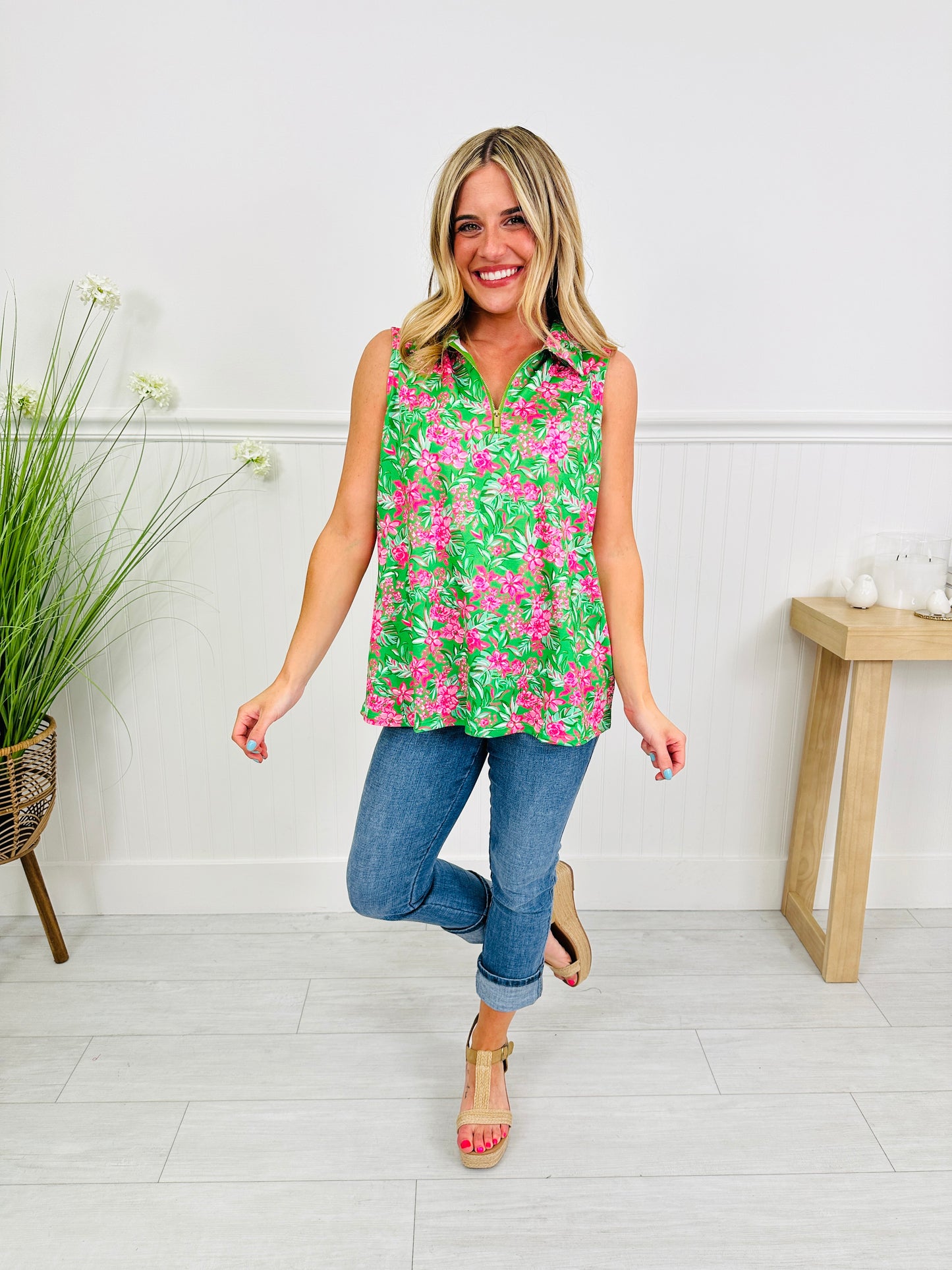 Heatwave Haven Tank Top in Savannah Print