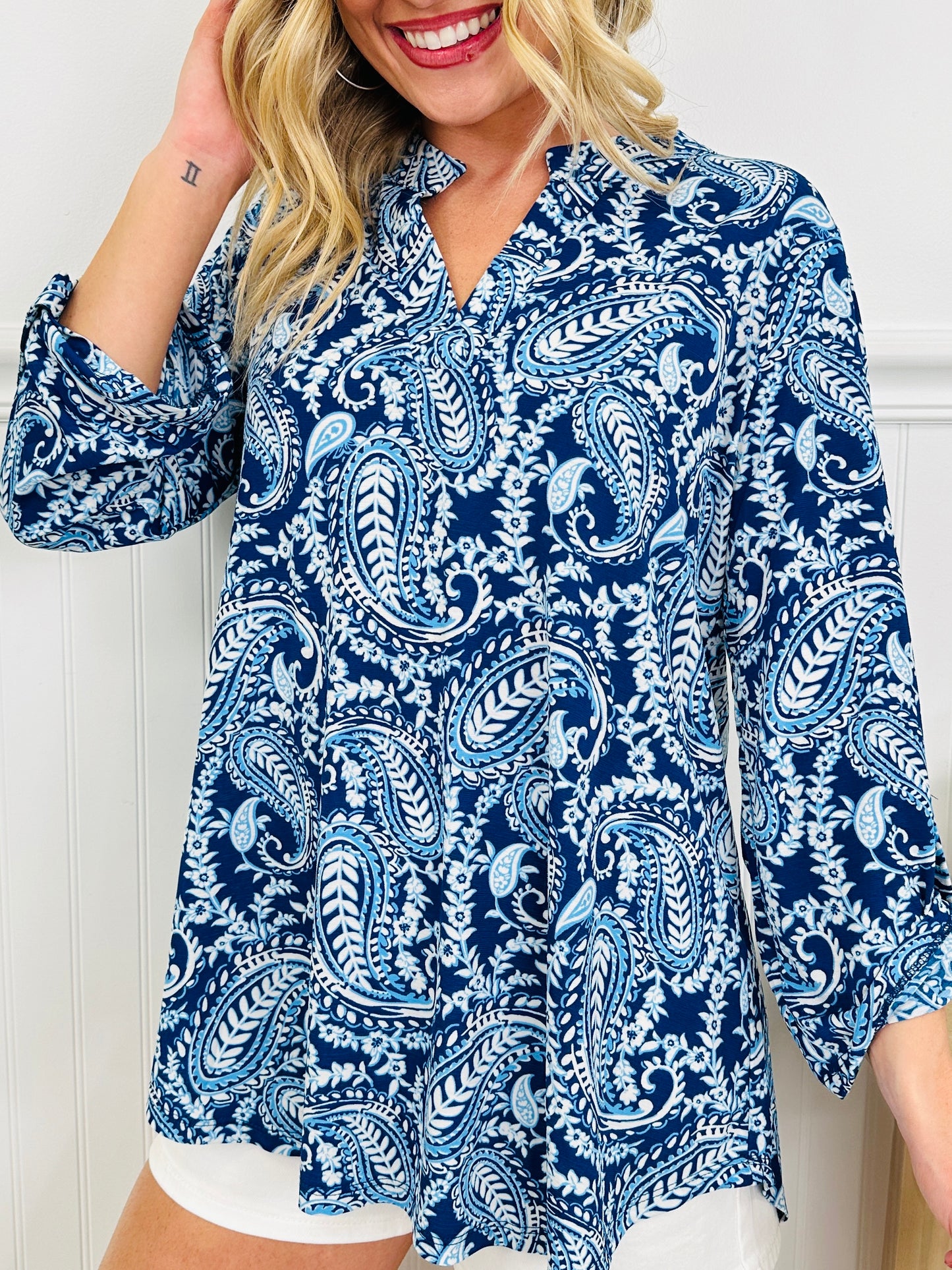 Sweet Like Spring Top in Newport Print