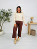 Judy Blue Melt In Your Mouth Chocolate Wide Leg Cropped Jeans