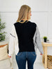 Side By Side Cardigan in Black/Grey