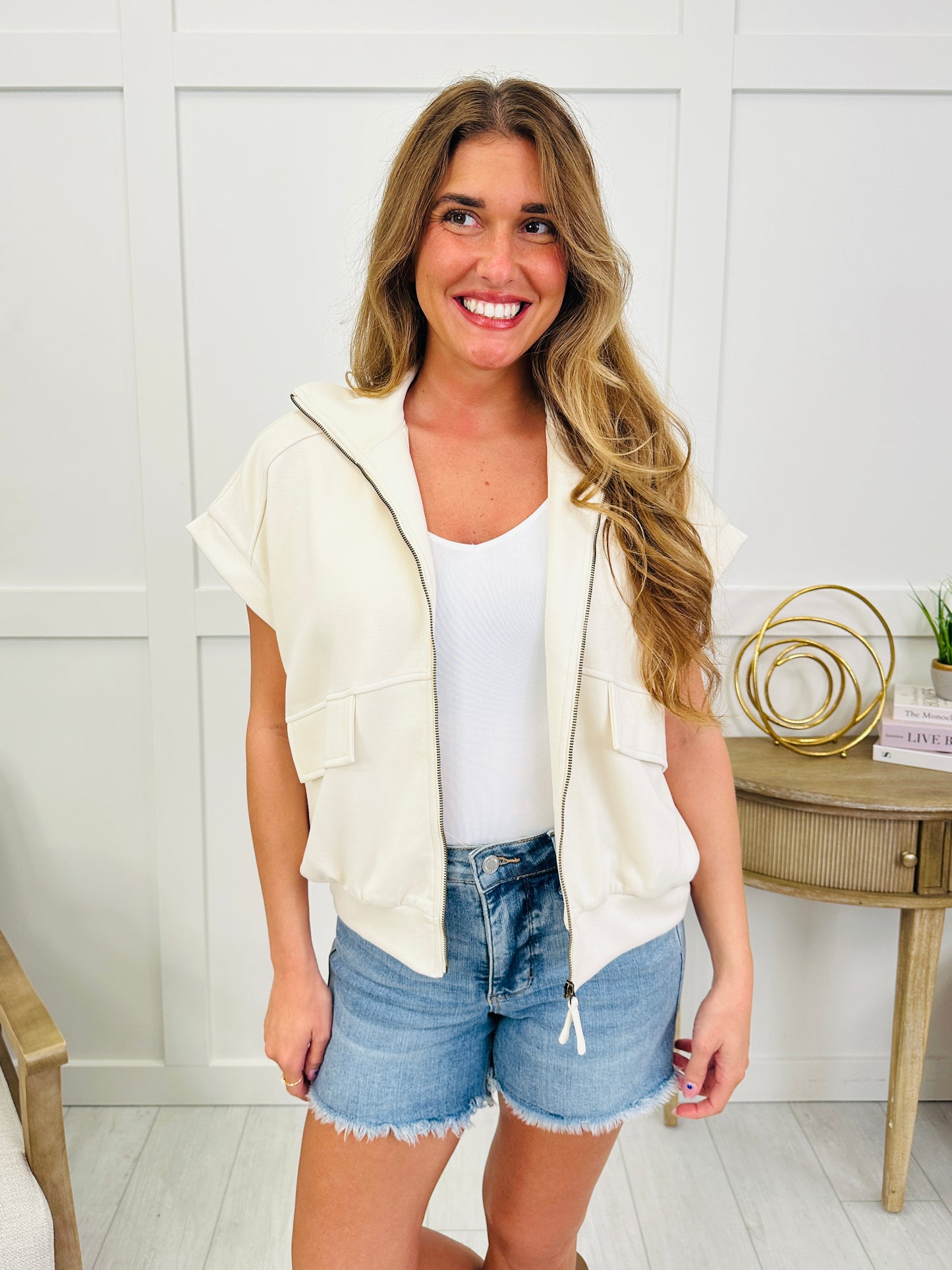 Here for the Ride Jacket In Ecru