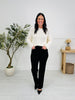 Judy Blue Black In Business Tummy Control Straight Jeans