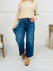 Fall After All Tummy Control Wide Leg Cropped Jeans