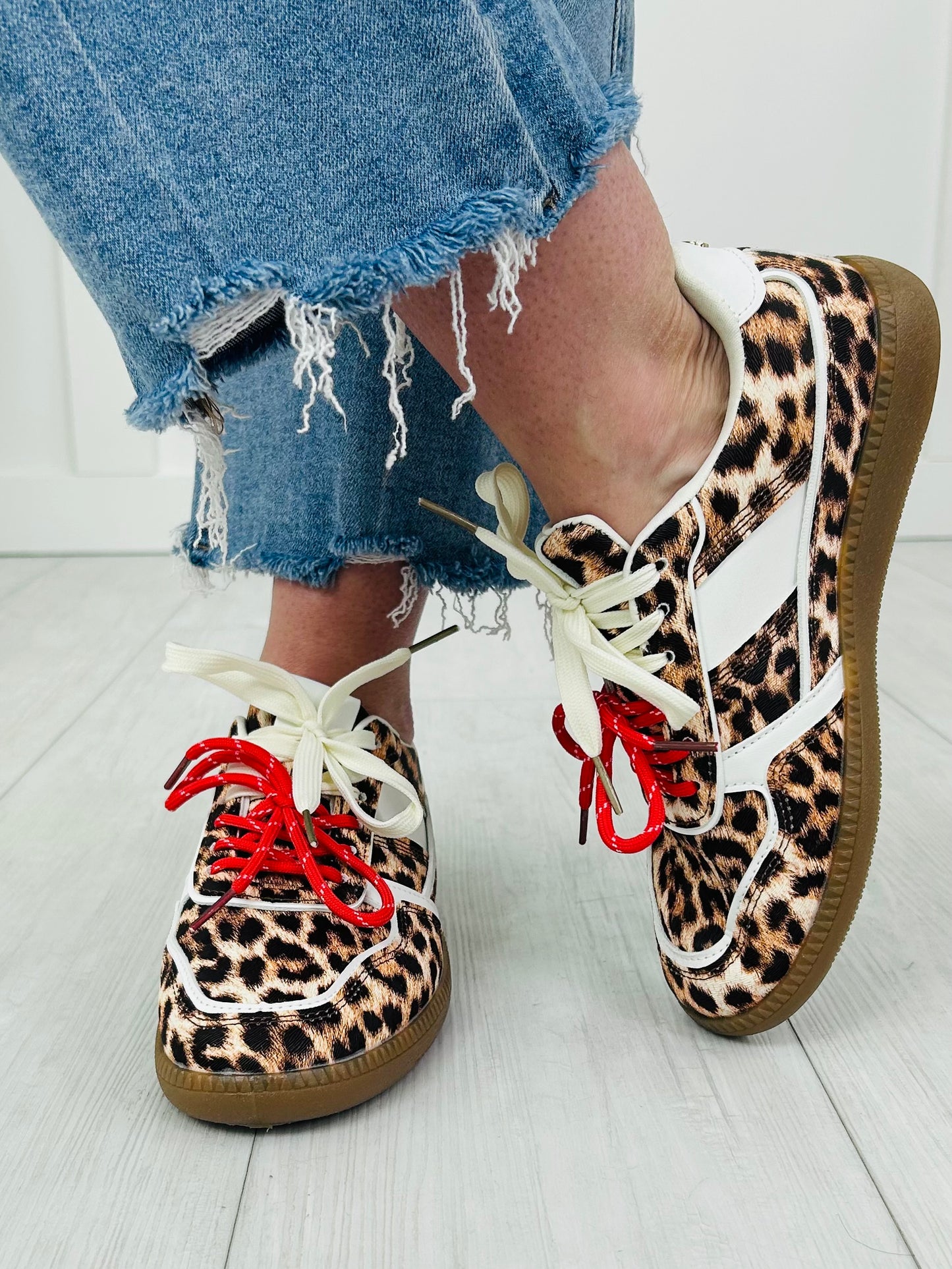 City Stride Sneakers In Leopard