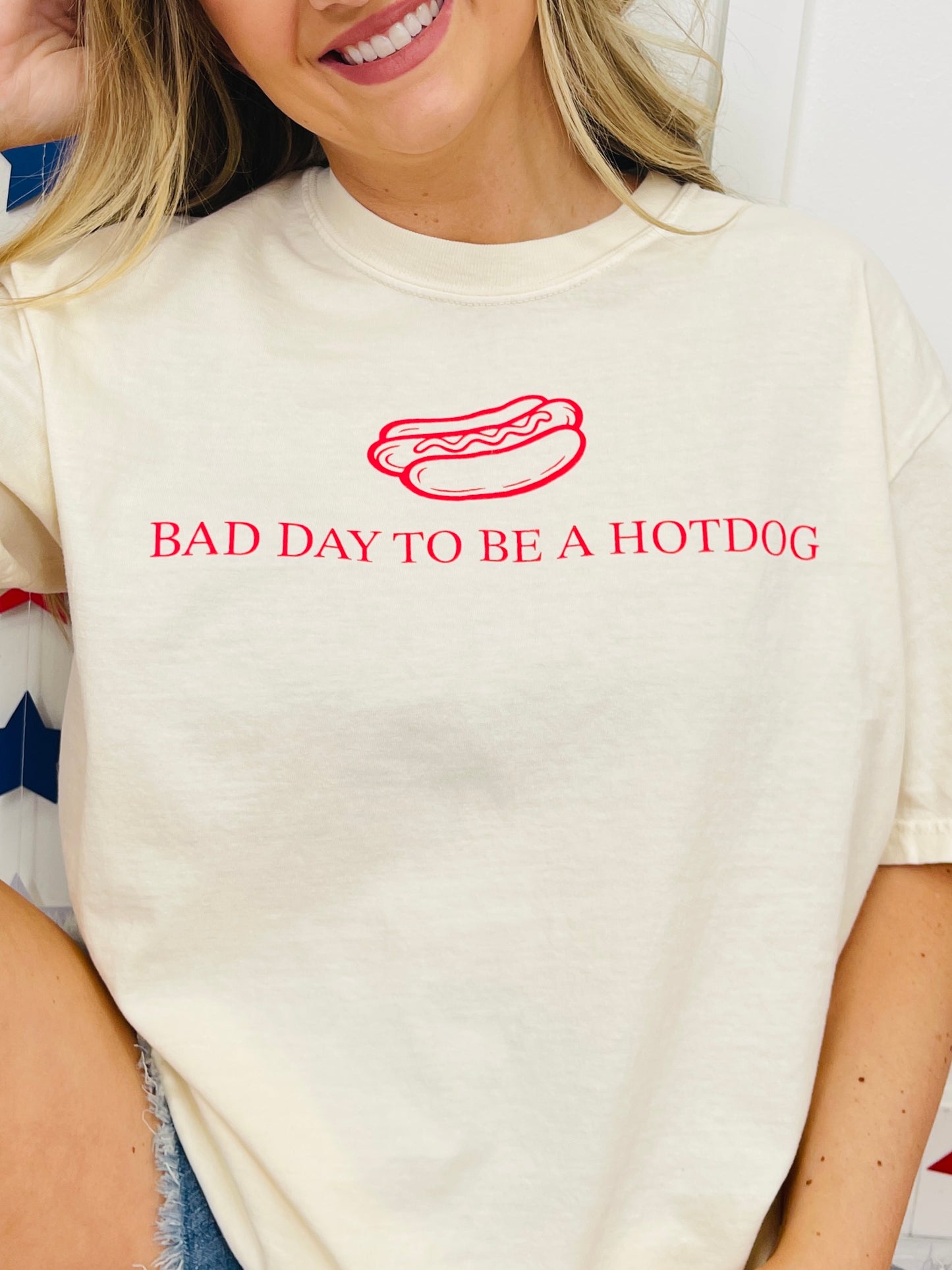 Vintage Bad Day To Be A Hot Dog Graphic Tee