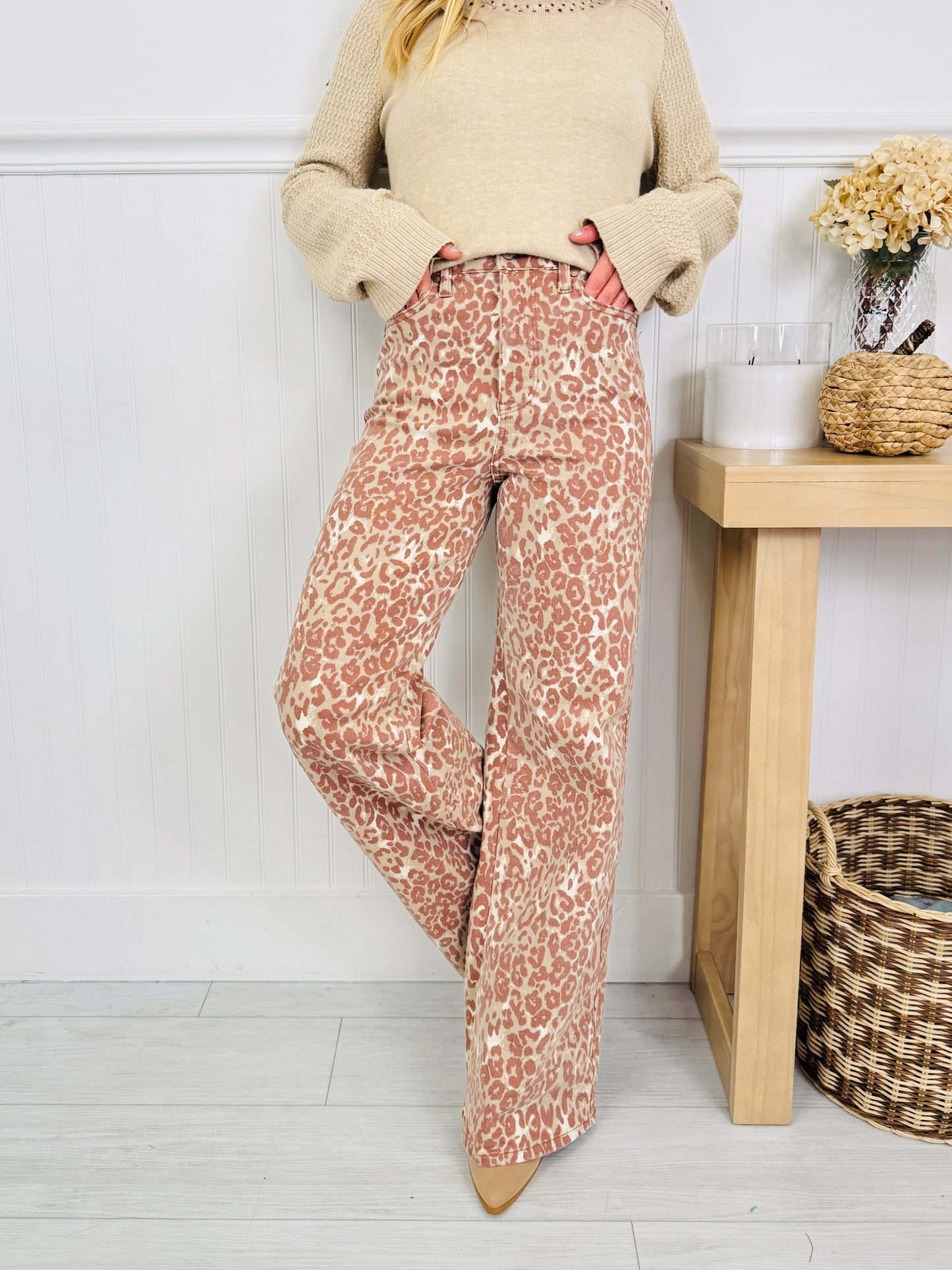 Judy Blue Wild About You Tummy Control Retro Wide Jeans