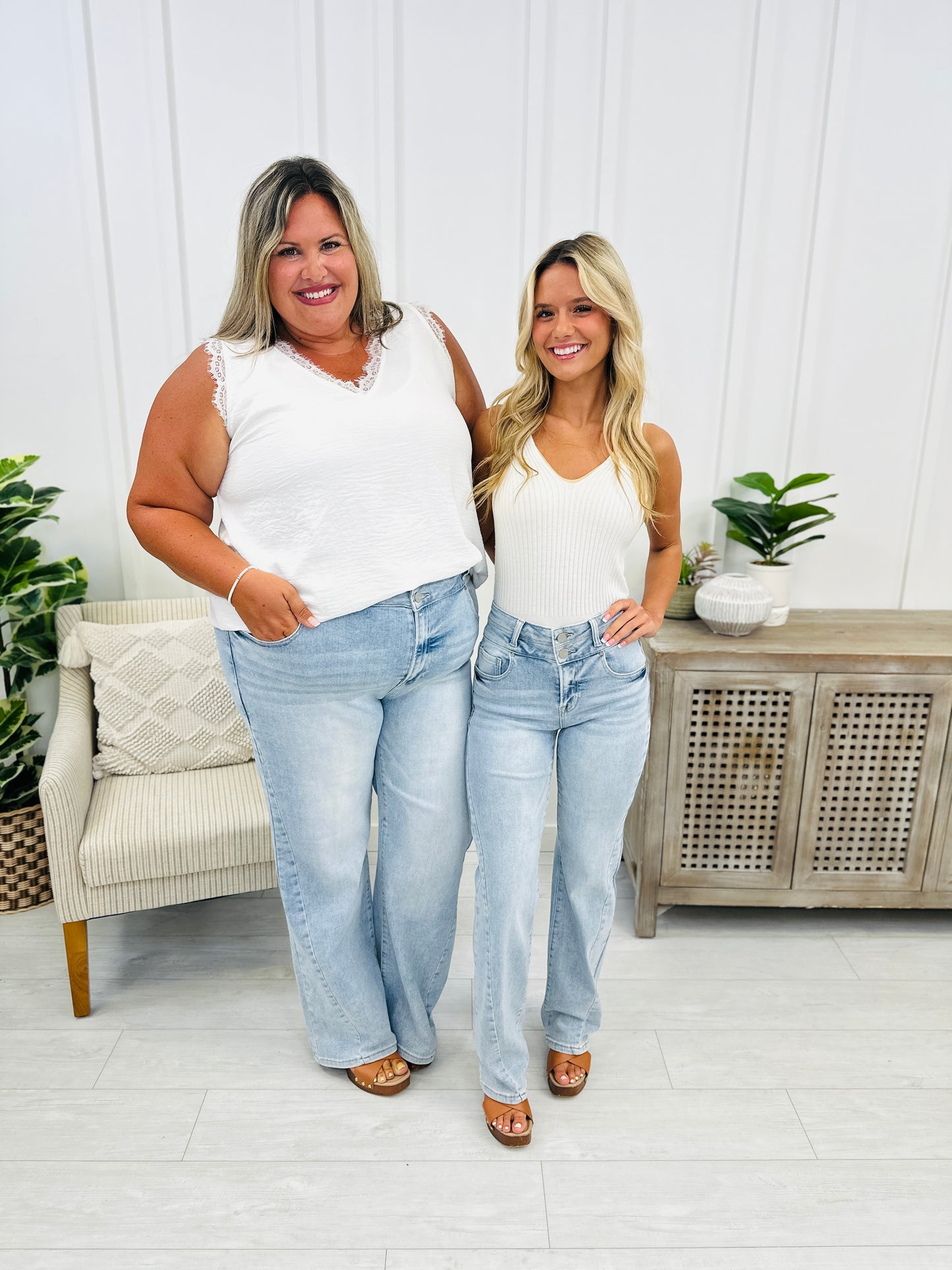 Risen Double Take Straight Leg Jeans in Reg/Curvy