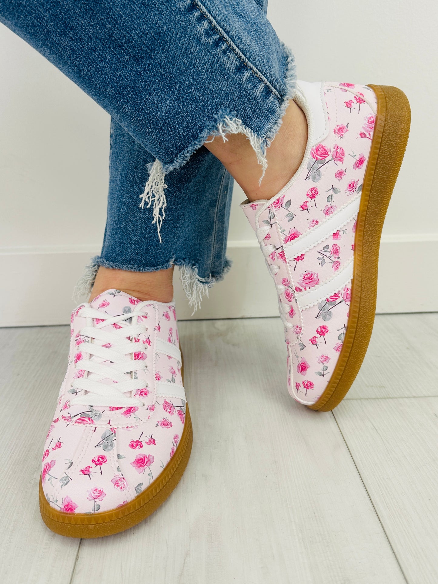 Petal Stomp Sneakers in White