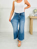 Can't Get Enough Cropped Wide Leg Tummy Control Jeans