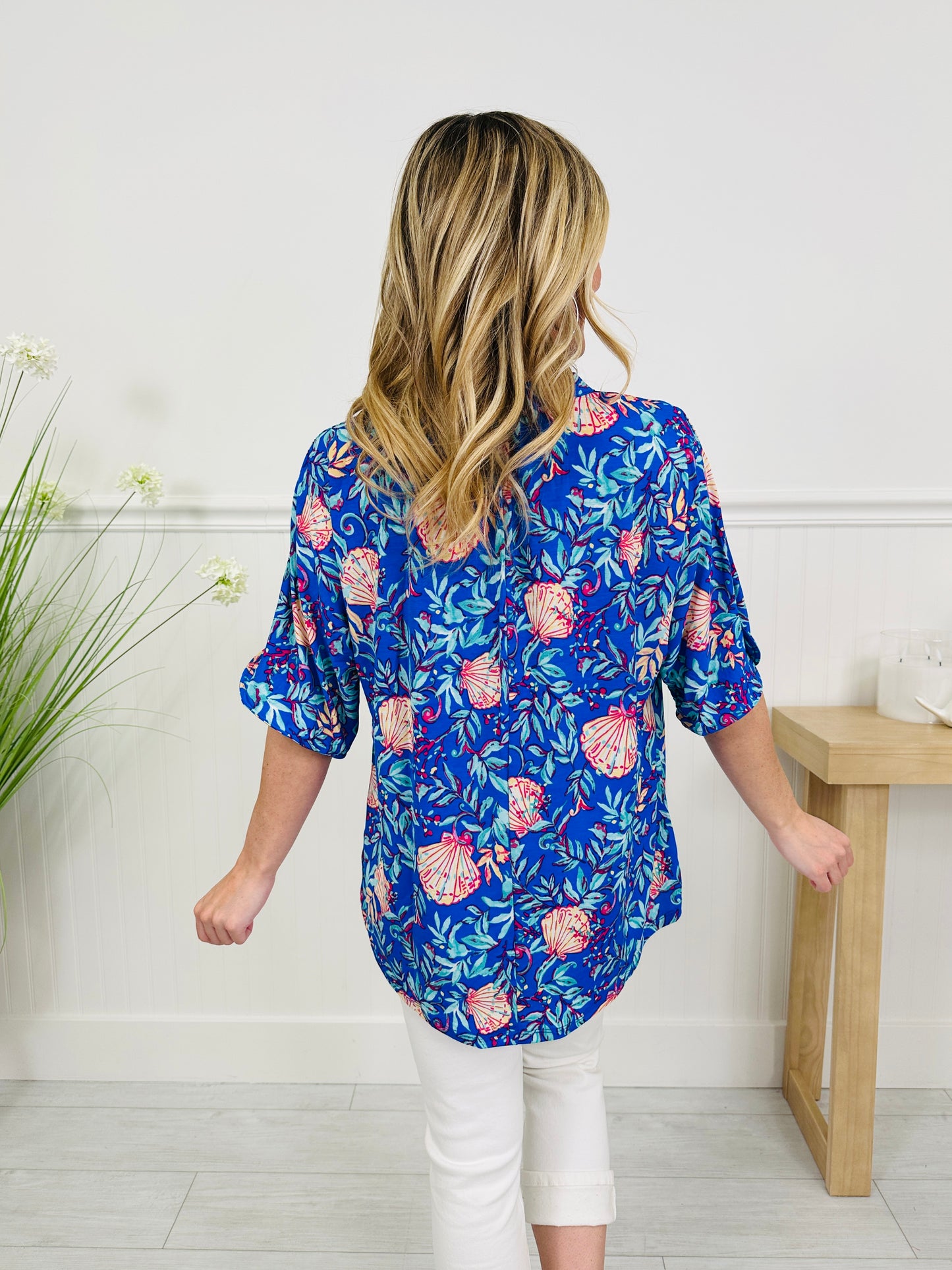 Radiate Sunshine Top in Naples Print