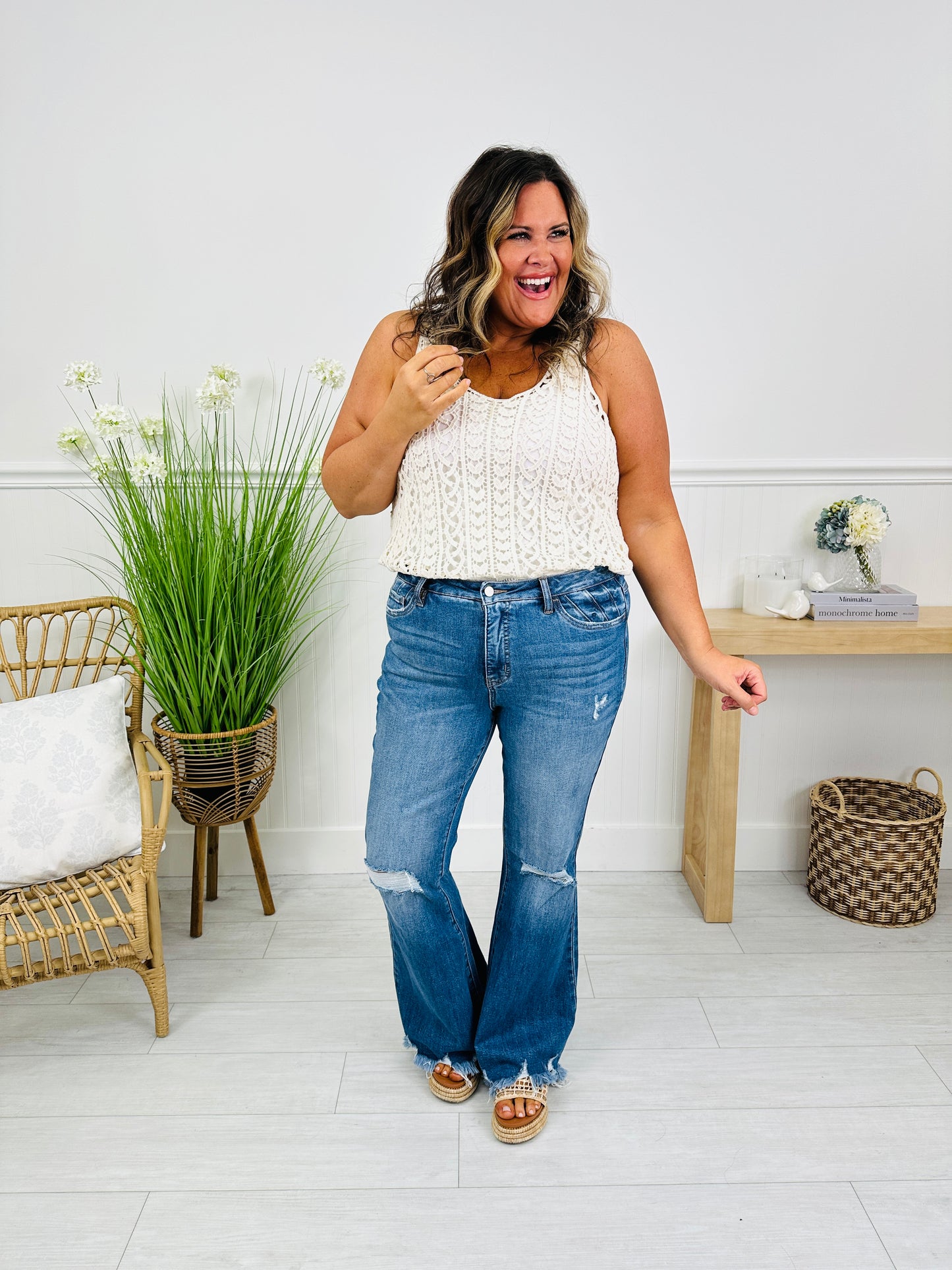 Every Last Detail Tummy Control Flare Jeans