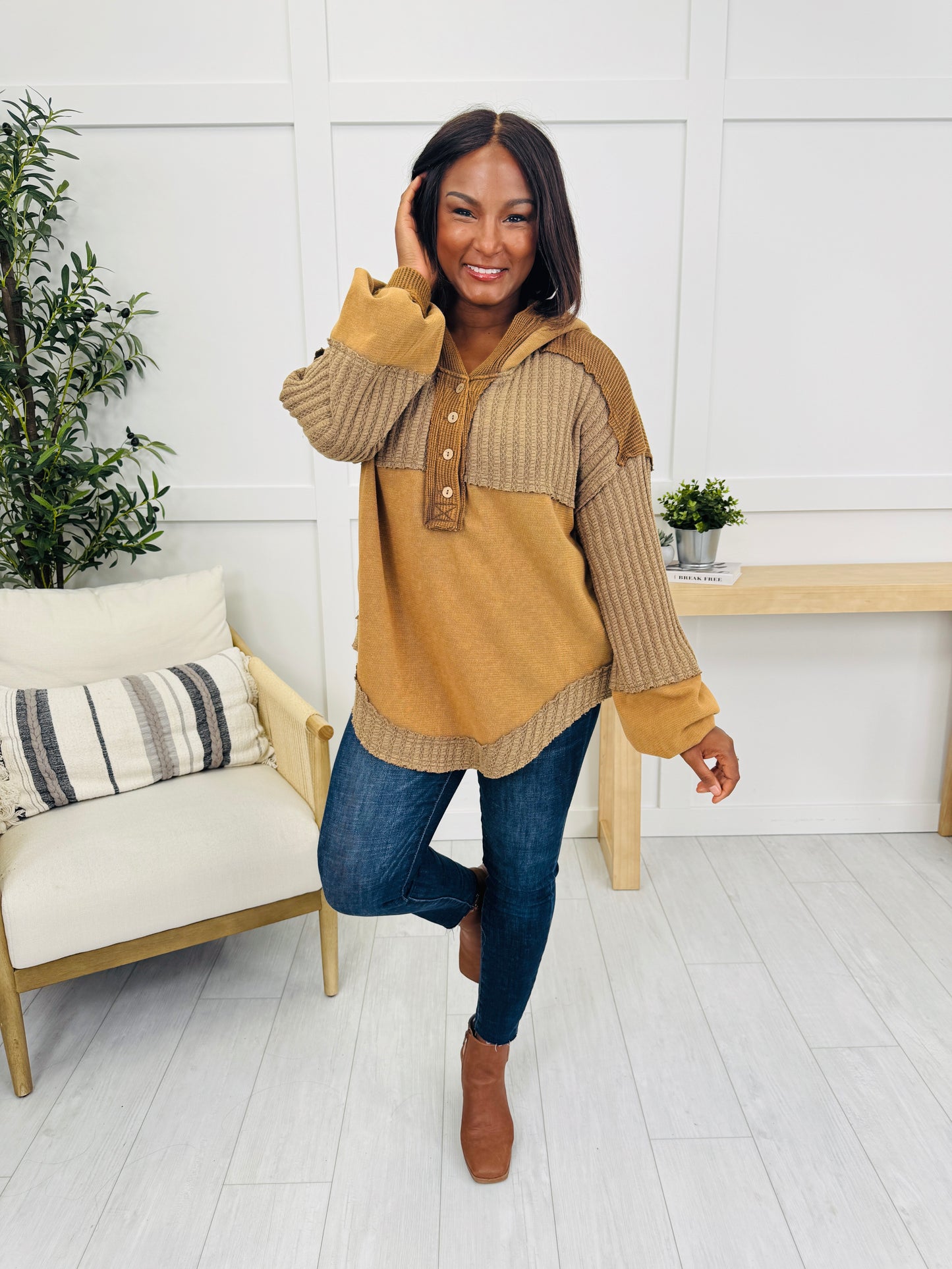 Cozy Keepsake Pullover in Camel