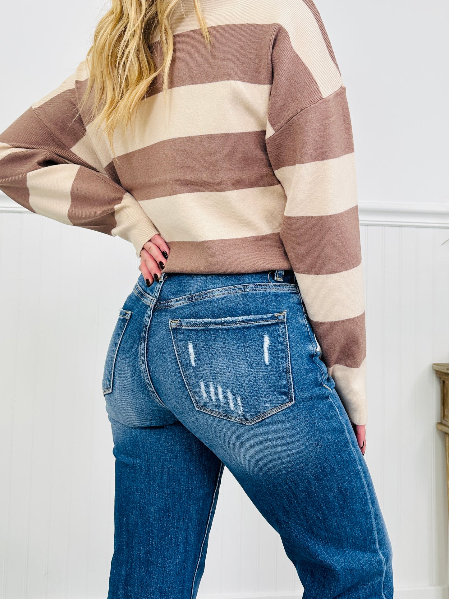 Fray All Day Tummy Control Straight Jeans