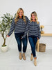Fine Line Top In Navy