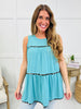 Play It Light Tank Top In Multiple Colors Array