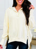 Living For The Weekend Pullover in Milk