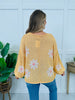 Blooming Good Vibes Top in Apricot