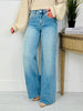 Cat Scratch Fever Tummy Control Wide Leg Jeans