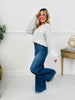 Judy Blue Far Out Wide Leg Tummy Control Jeans in Reg/Curvy