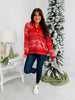 Cozy In Crimson Sweater
