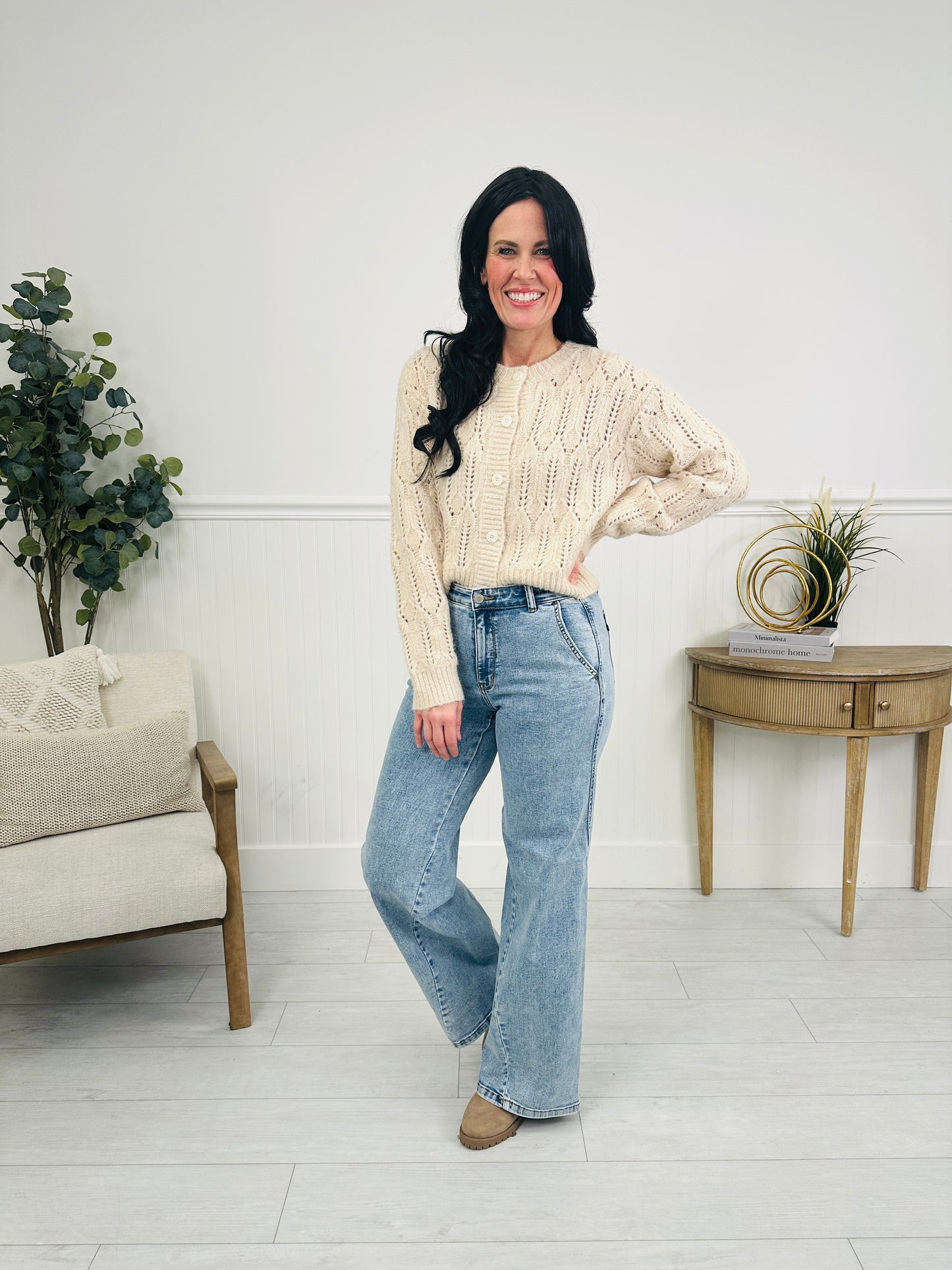 Judy Blue Forever Favorite Retro Wide Leg Jeans