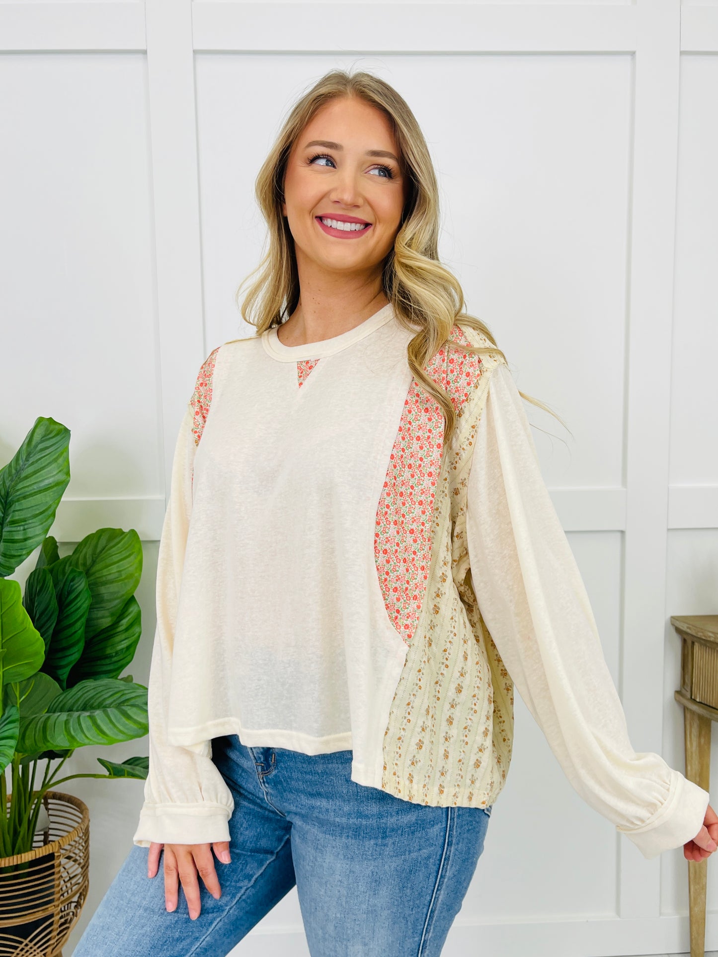 Effortless Blend Top in Cream