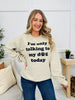 Only Talking To My Dog Graphic Crewneck Sweatshirt