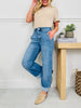Spring Ready Tummy Control Slim Barrel Jeans