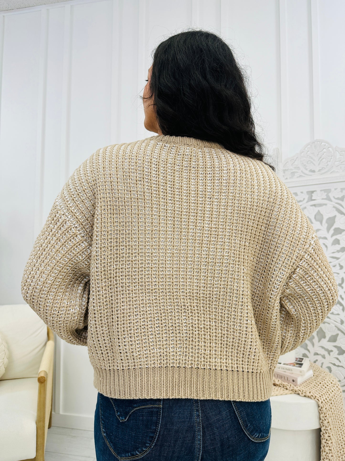 Heart To Heart Sweater In Latte