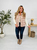 Pretty In Plaid Vest In Taupe