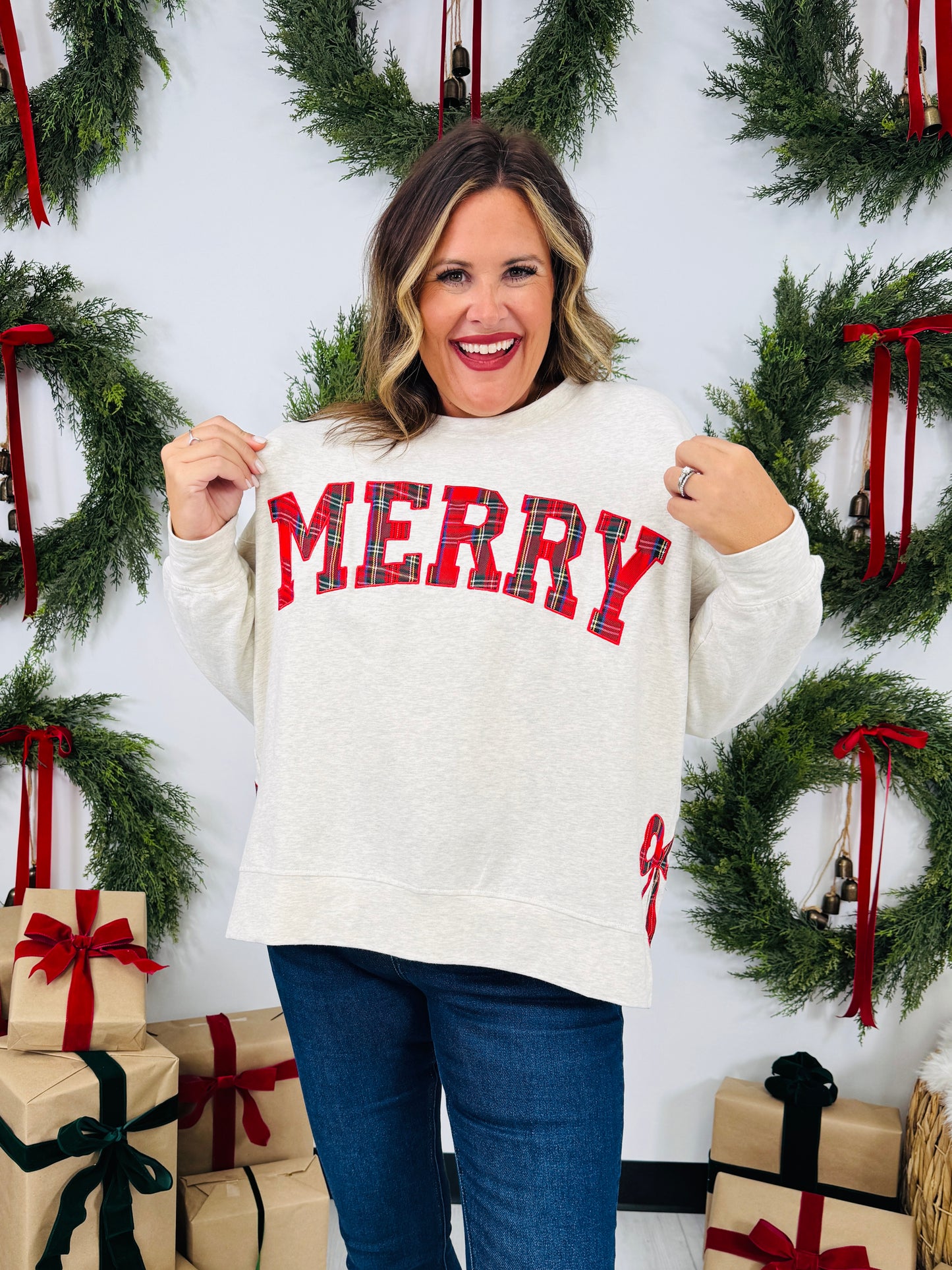 Merry With A Twist Sweatshirt