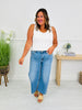 Judy Blue Keep It Simple Ankle Wide Jeans